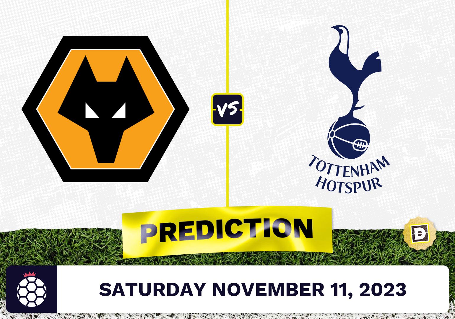 Wolves vs. Tottenham Prediction and Odds November 11, 2023