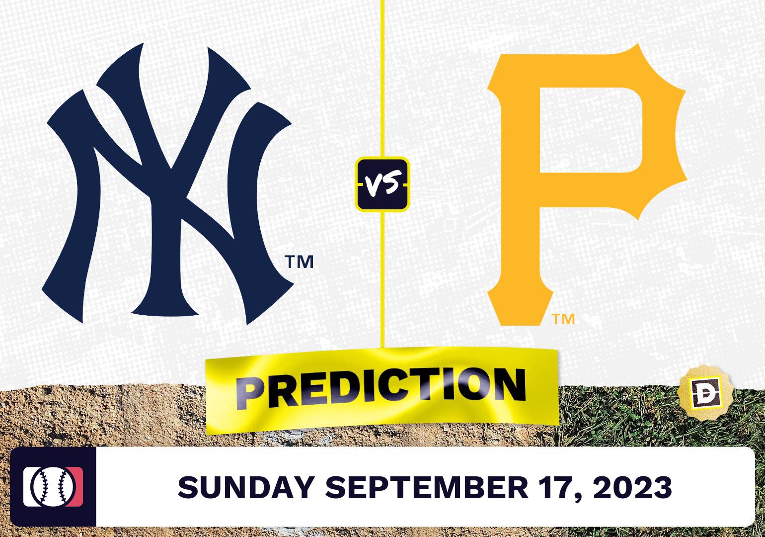 Yankees vs. Pirates Prediction for MLB Sunday [9/17/2023]