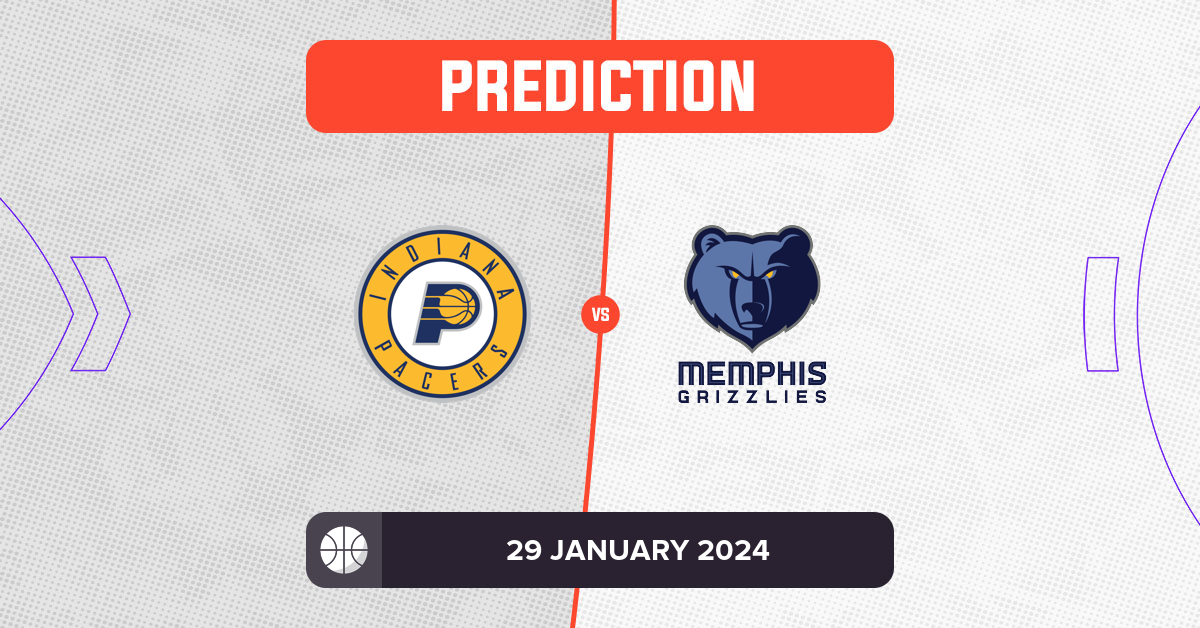 Pacers vs Grizzlies Prediction and NBA Tips - 29 January 2024