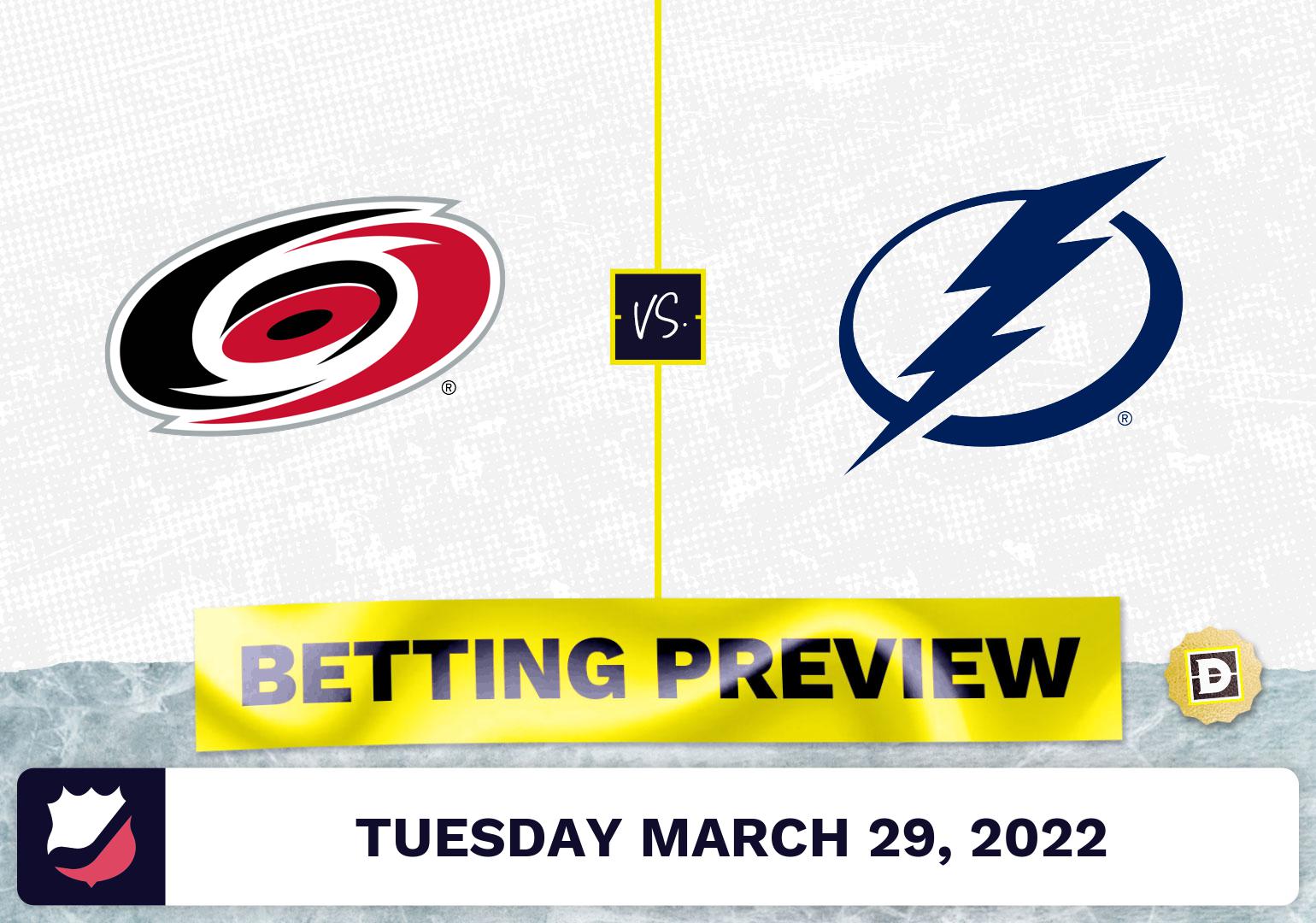 Hurricanes vs. Lightning Predictions and Odds Mar 29, 2022