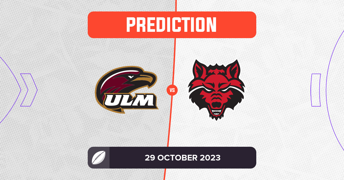 LouisianaMonroe vs Arkansas State Prediction and Tips 29 October 2023