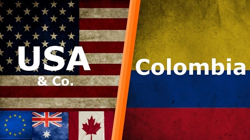 Size Of Colombia Compared To Us Colombia vs. USA and Co.