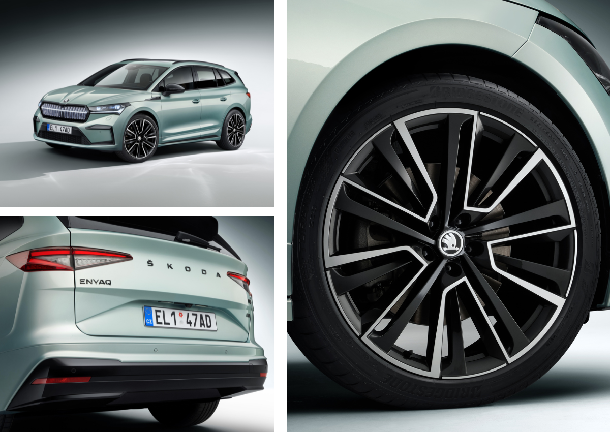 Das Exterieur des Škoda Enyaq.