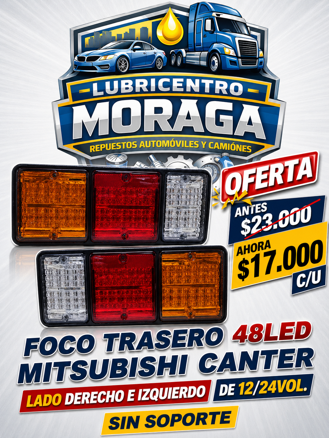 FOCO TRASERO MITSUBISHI CANTER 