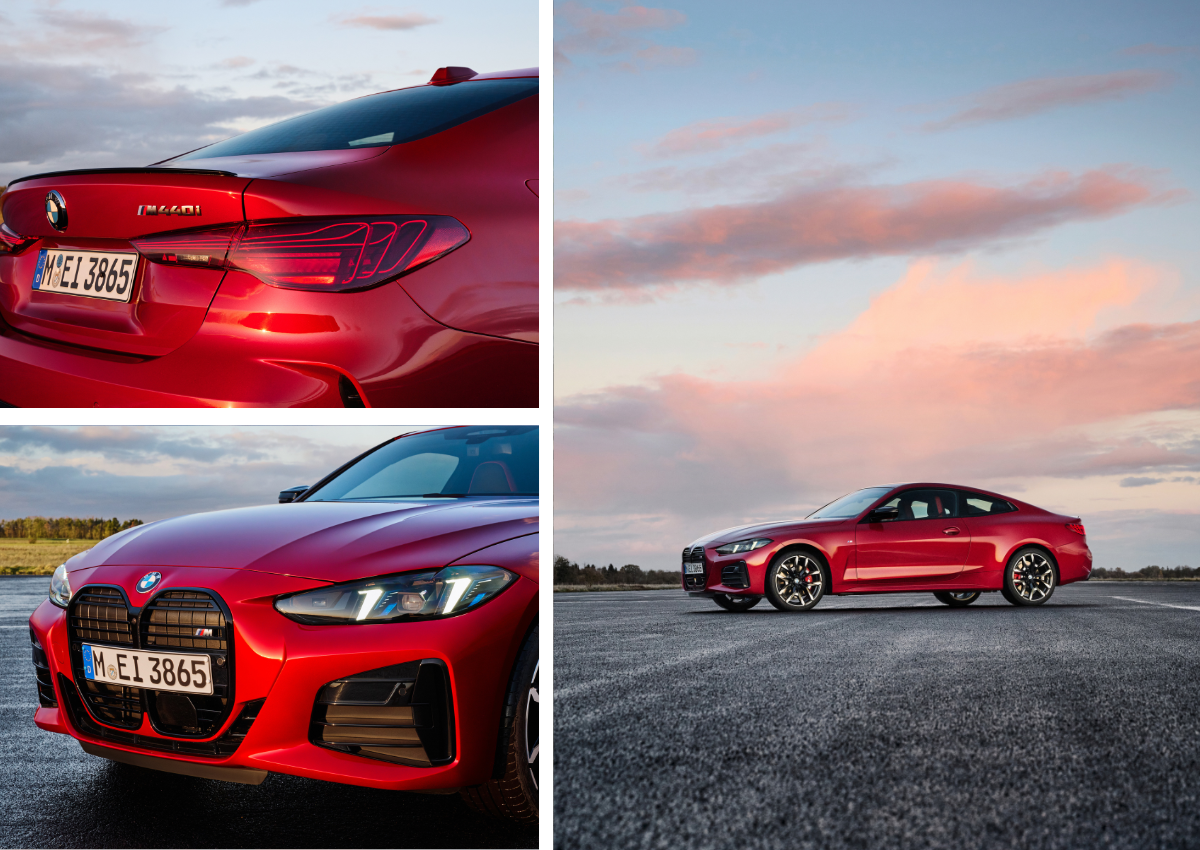 Das Exterieur des BMW 4er Coupe.