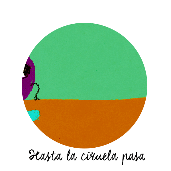 Ilustración de ciruela pasa representando la canción de Liliana Felipe