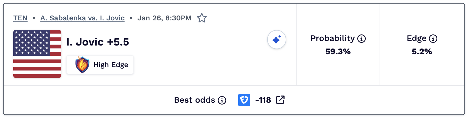 Tennis parlay today.