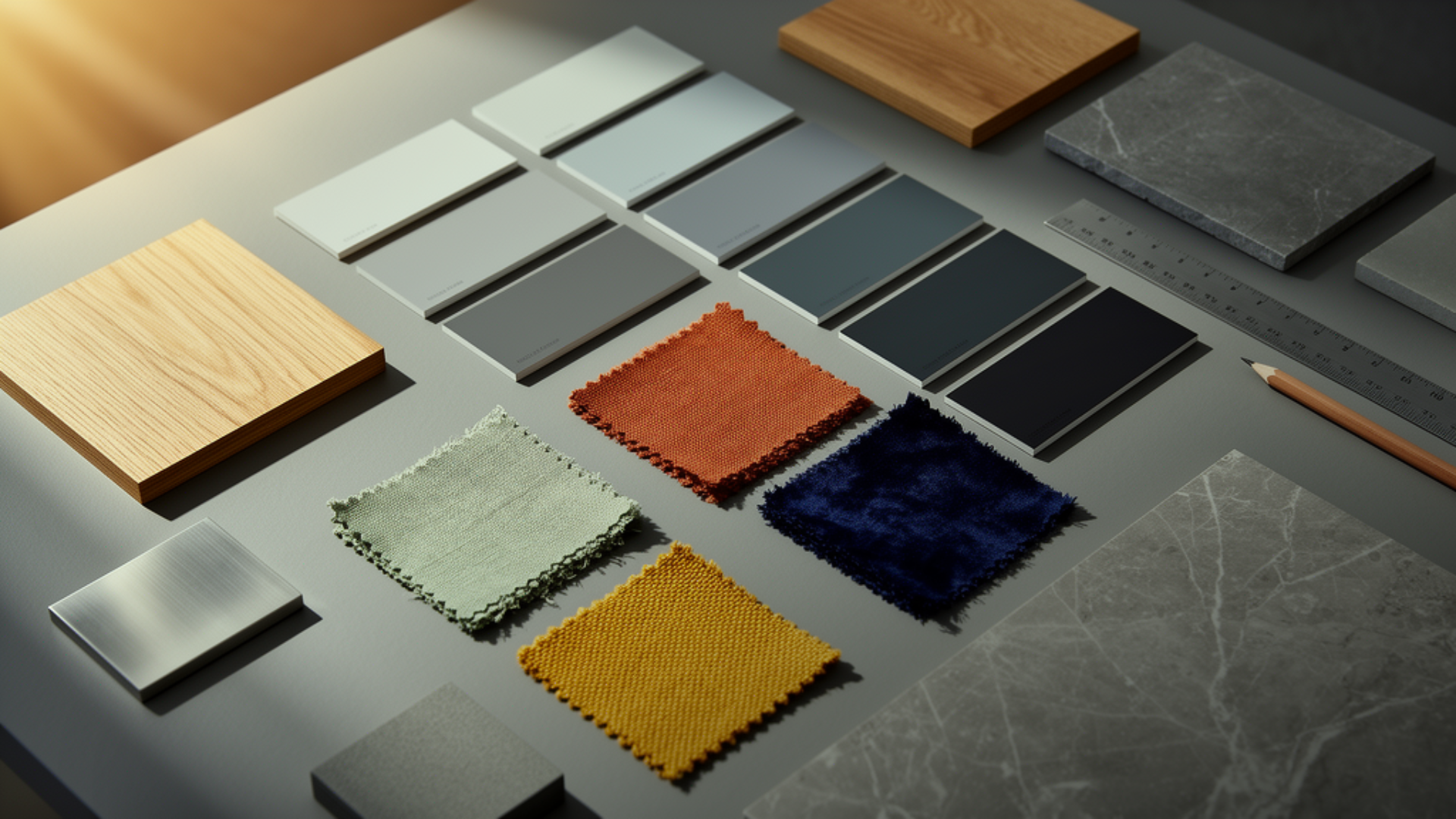 Conjunto de materiais e texturas