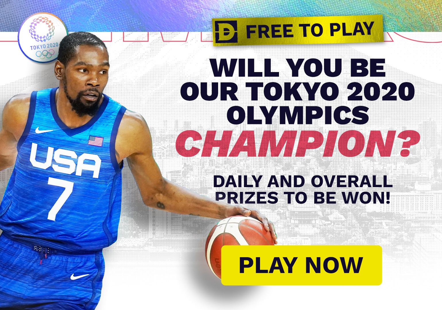 Tokyo 2020 Olympics Basketball: Dimers Free to Play - Team USA vs. Spain