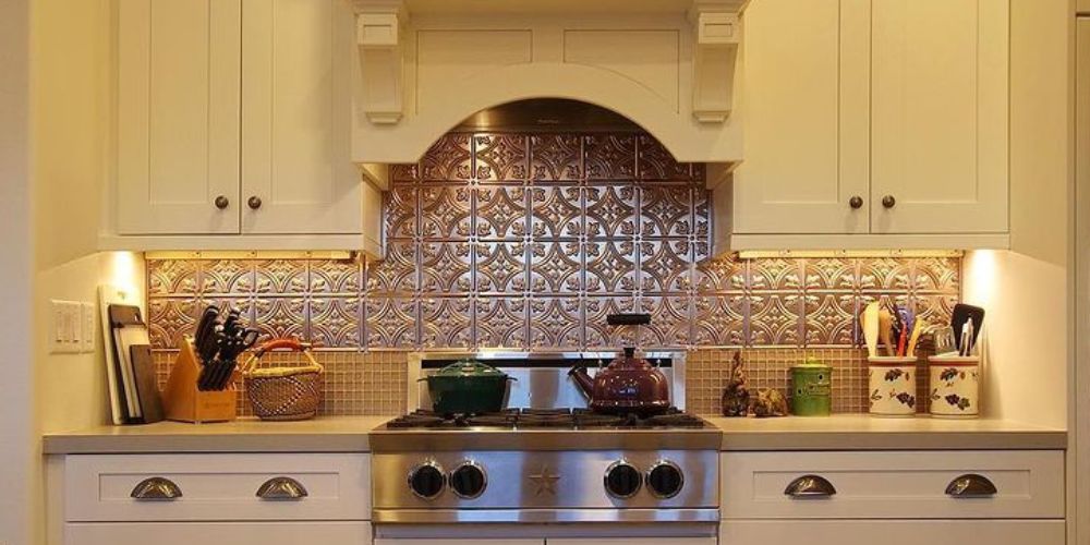 copper kitchen backsplash