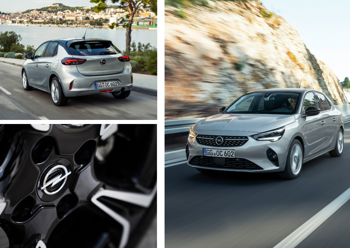 Das Exterieur des Opel Corsa.