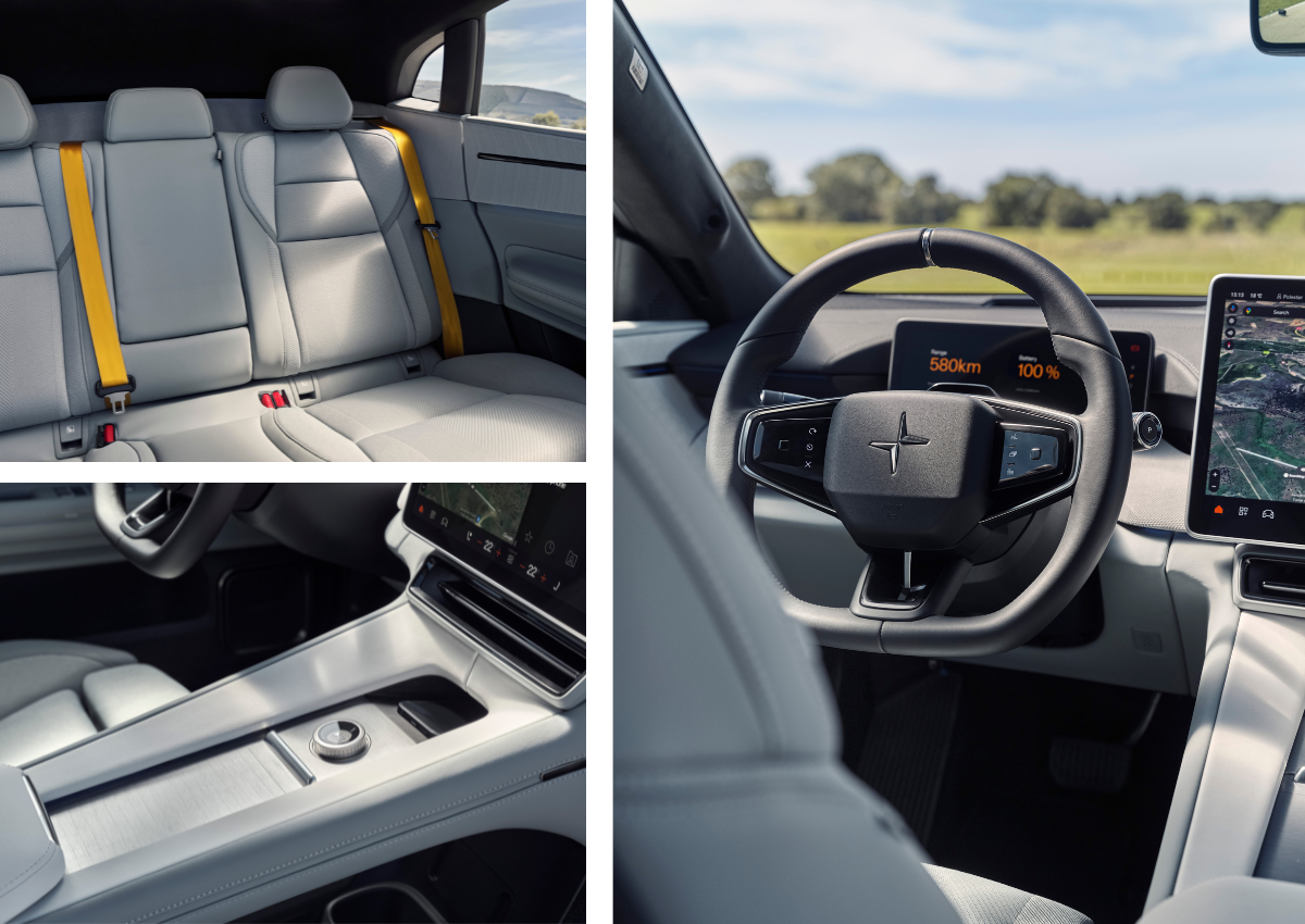 Das Interieur des Polestar 4.