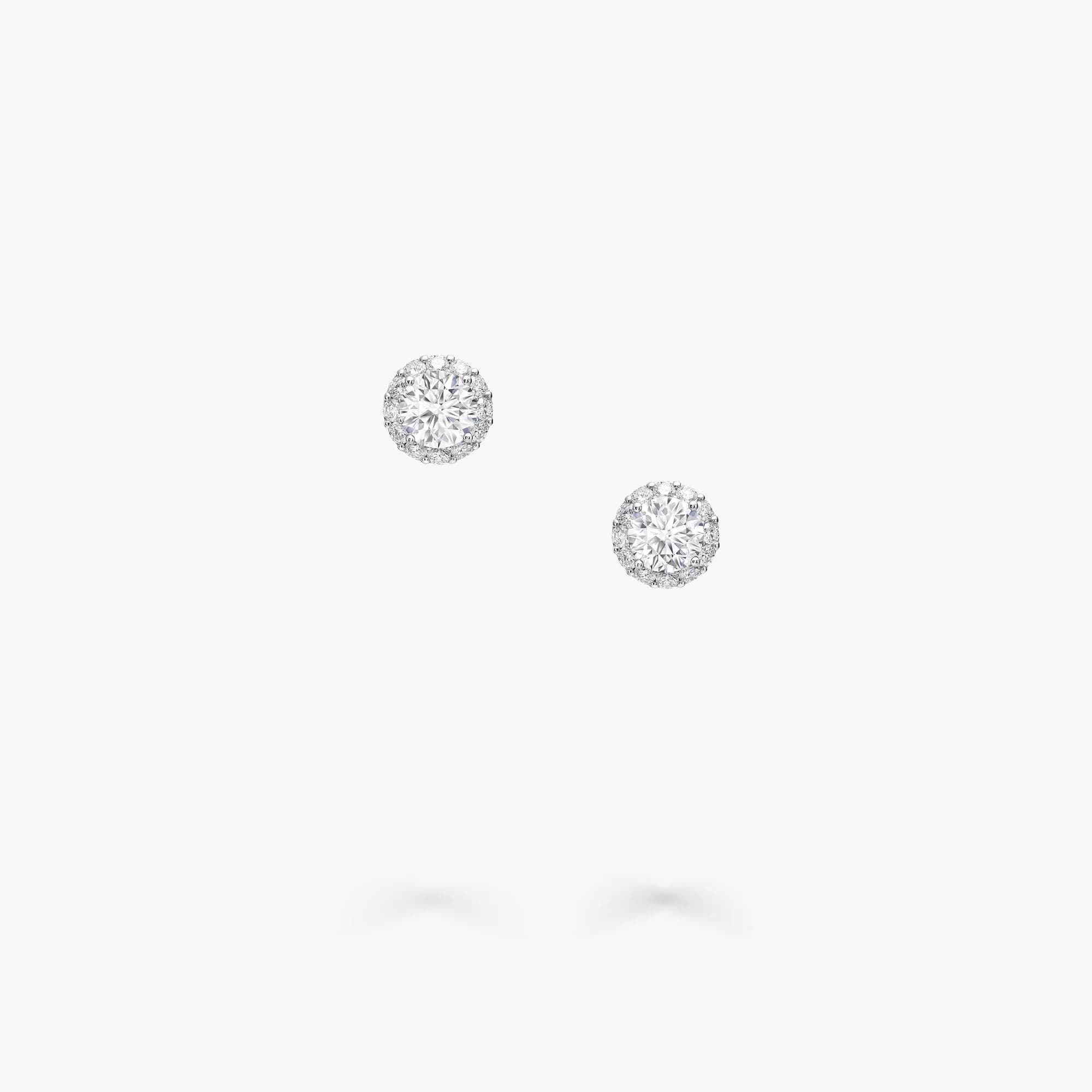 MEORA The Aura Diamond Studs DE/VS1 18K Pair DE/VS1 Platinum