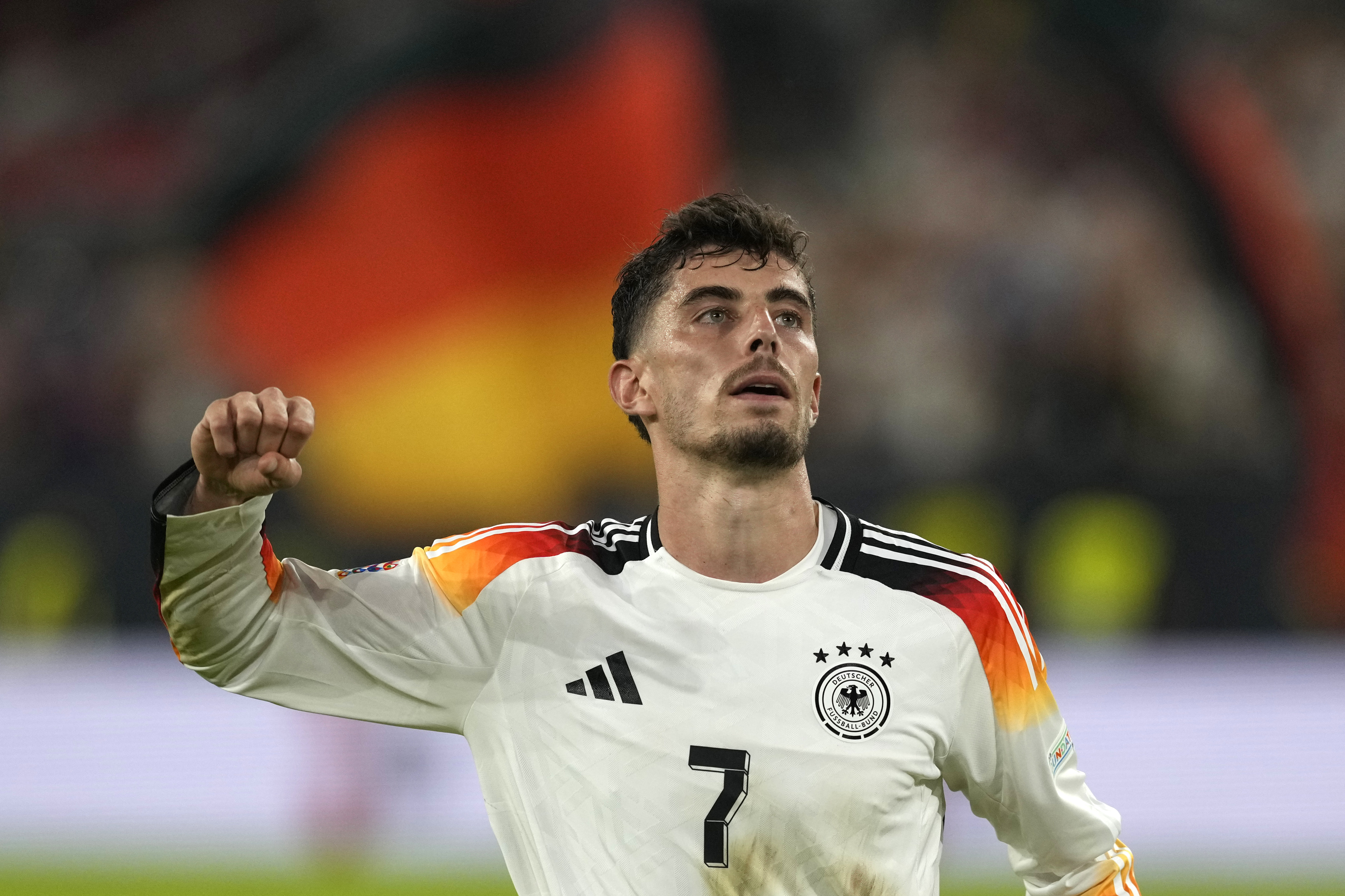 Kai Havertz celebrating for Germany.