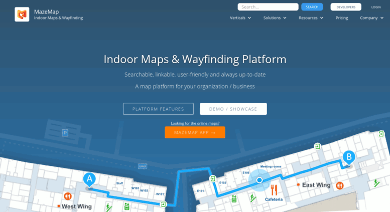 mazemap wayfinding signage