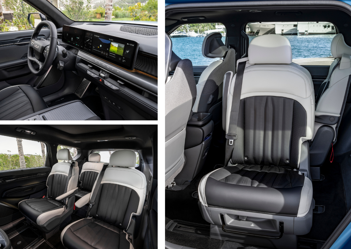 Das Interieur des Kia EV9.