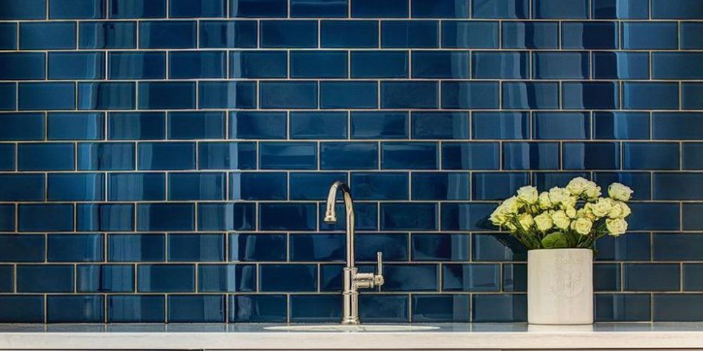 glass tile backsplash