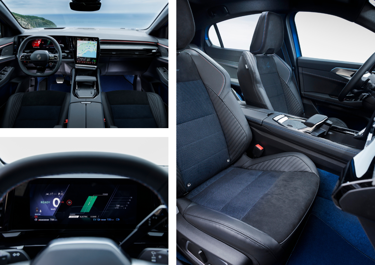 Das Interieur des Renault Rafale.