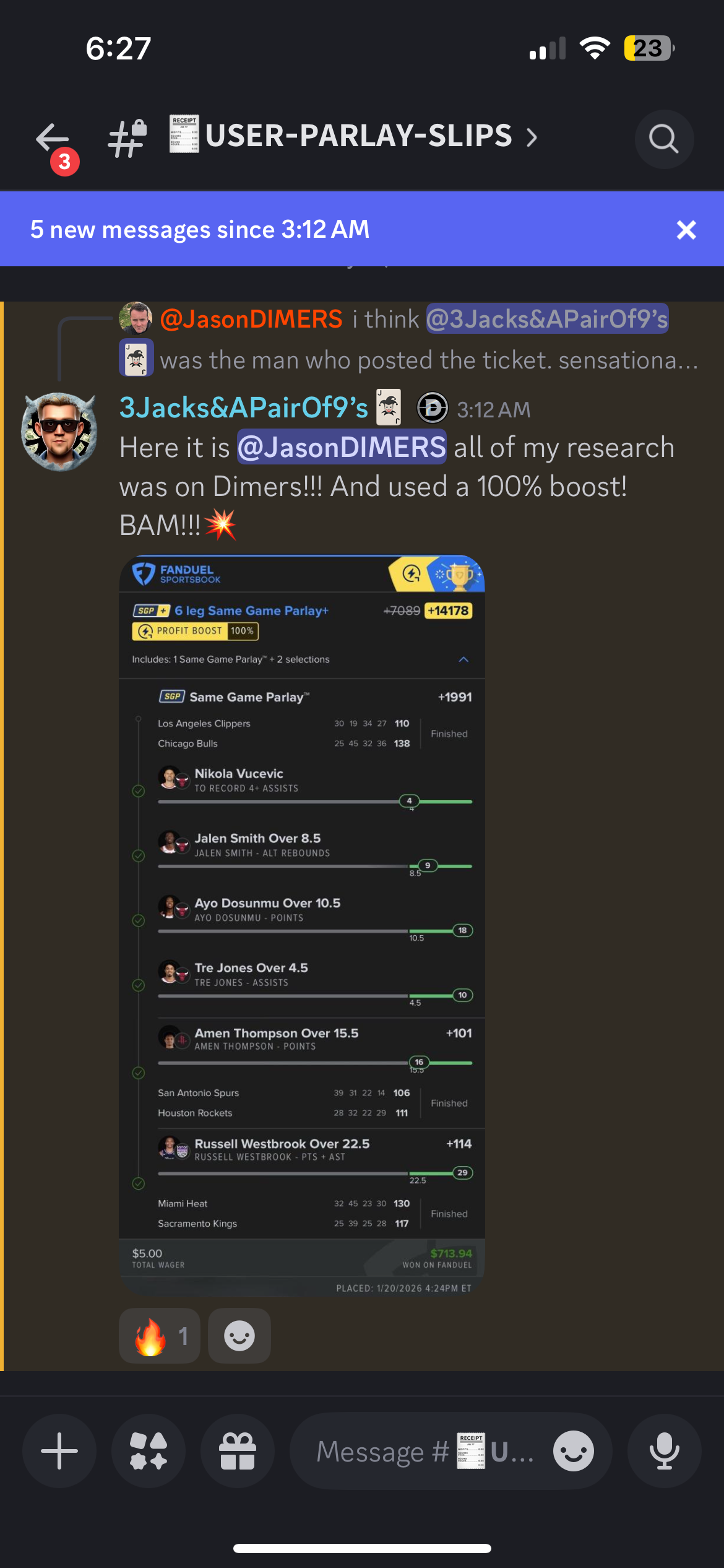 NBA parlay and player prop bets.