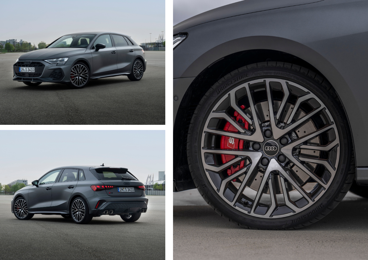 Das Exterieur des Audi S3 Sportback.