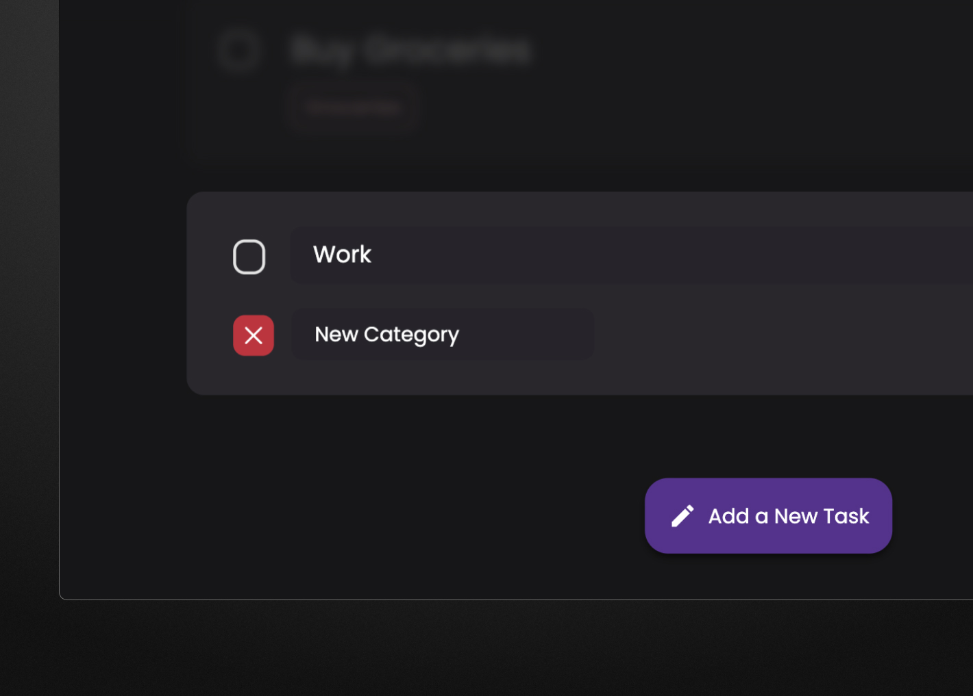 Create a new Category on the GO!