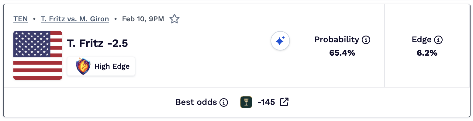 Tennis parlay today.