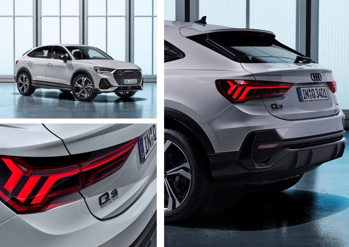 Das Exterieur des Audi Q3 Sportback.