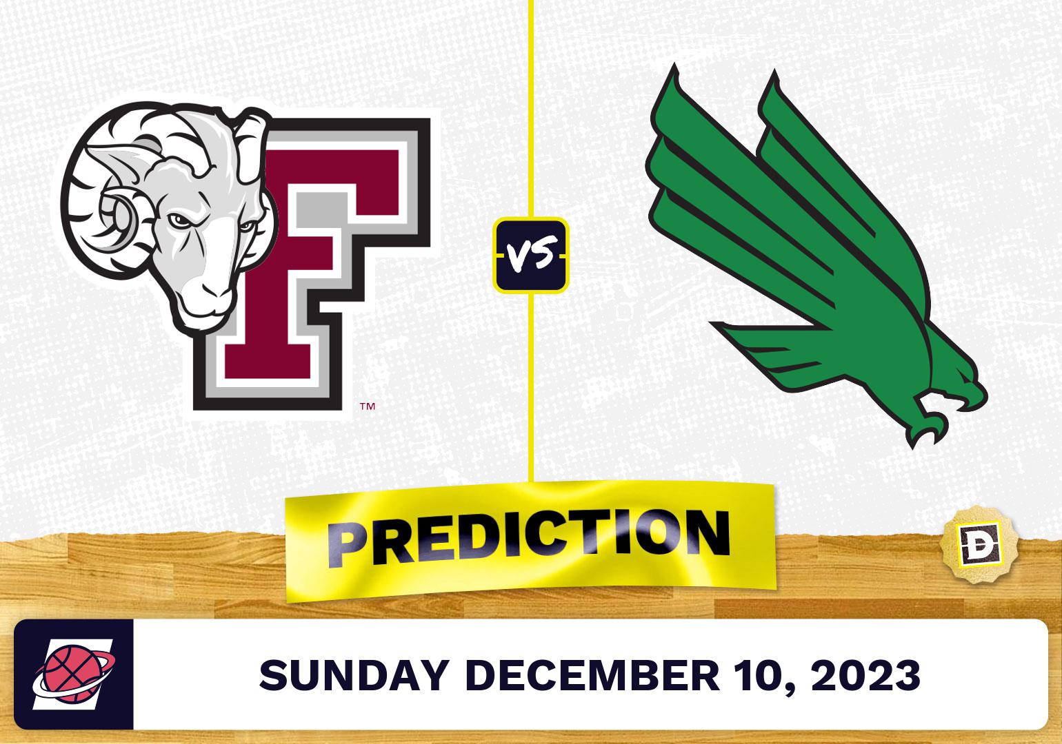 Fordham vs north texas basketball prediction december 10 2023