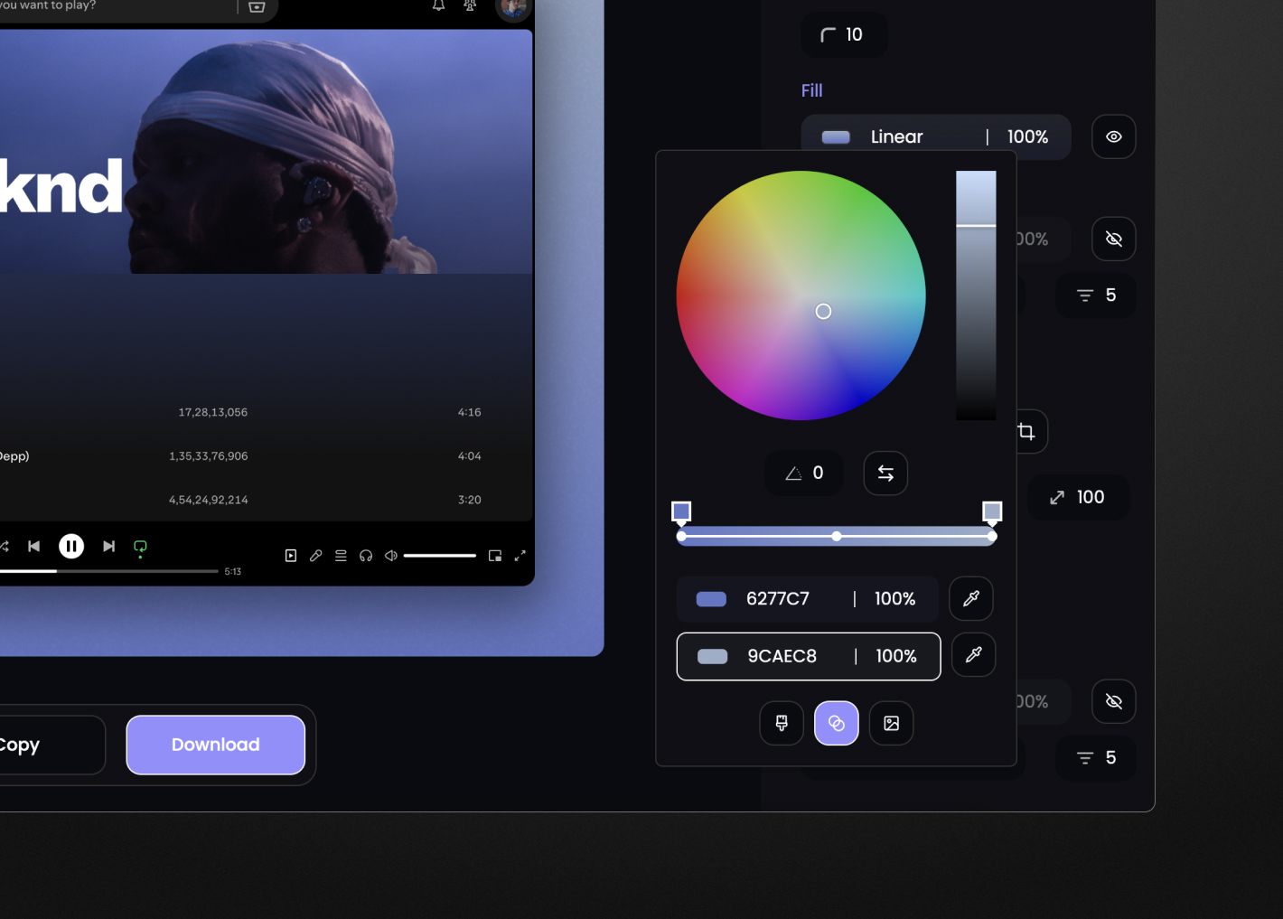 Add a background gradient