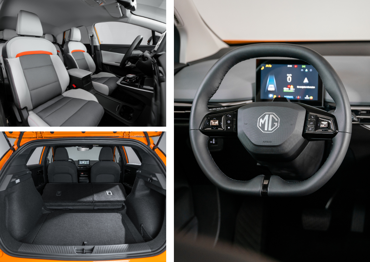 Das Interieur des MG4Electric.