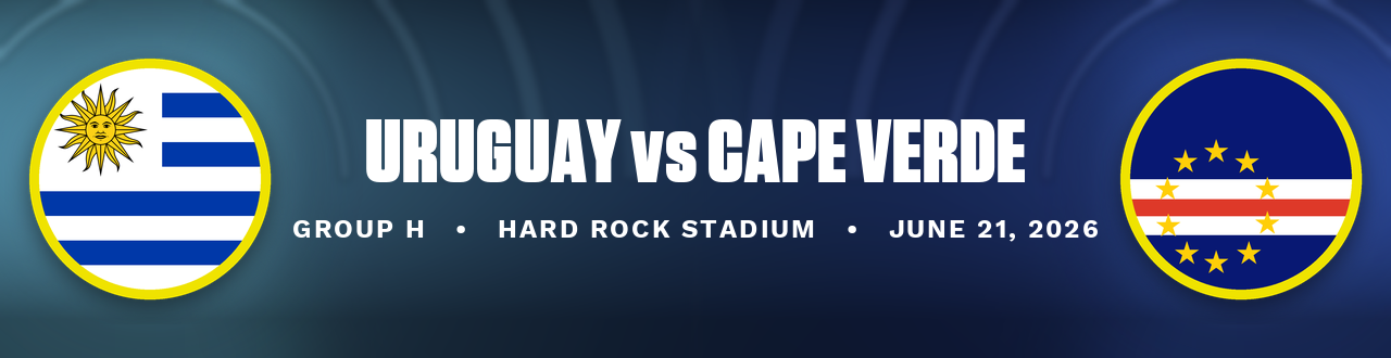 World Cup previews today ft. Uruguay vs. Cabo Verde.
