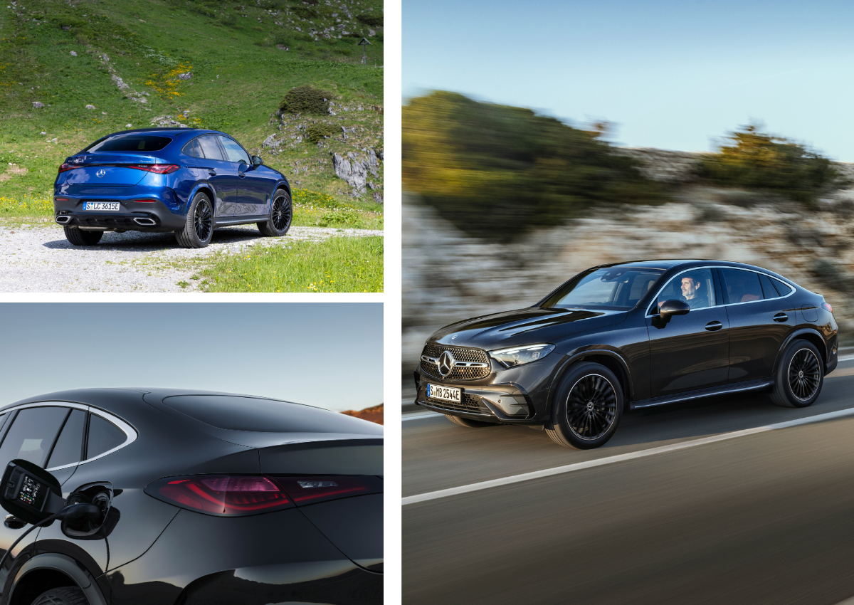 Das Exterieur des Mercedes-Benz GLC Coupé.