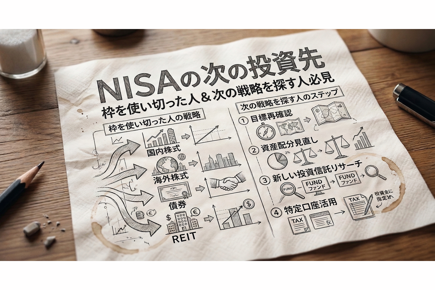 NISAの次の投資先｜枠を使い切った人＆次の戦略を探す人必見