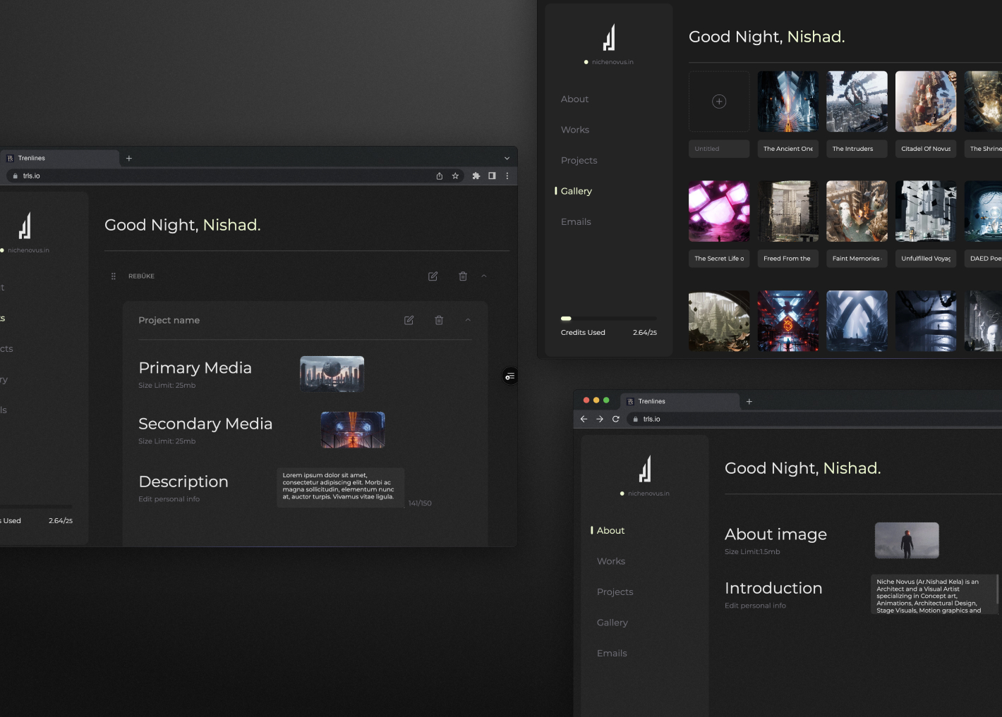Modern and Effective Dashboard for Managing Content