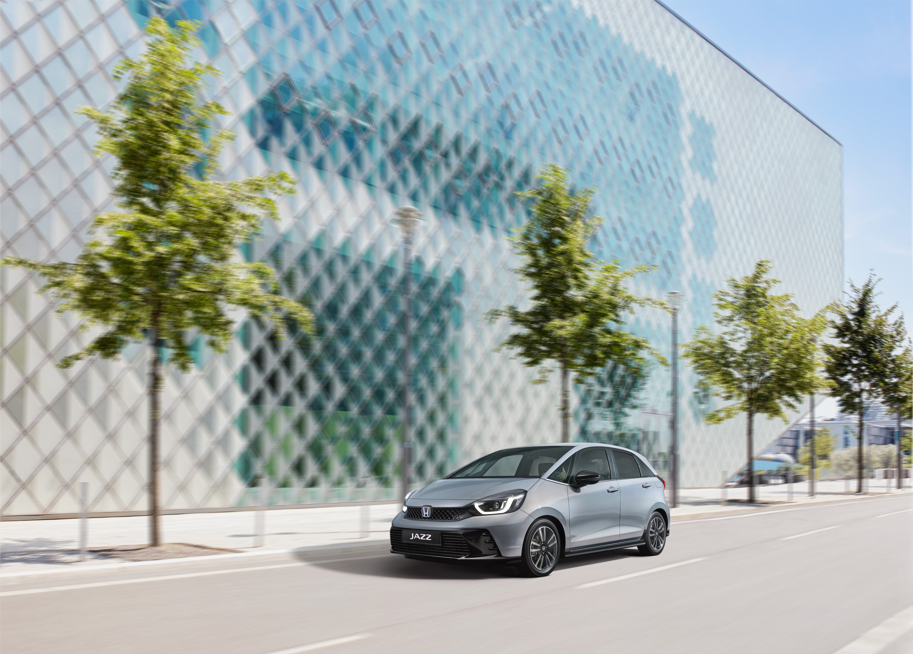 Ein Honda Jazz Hybrid.