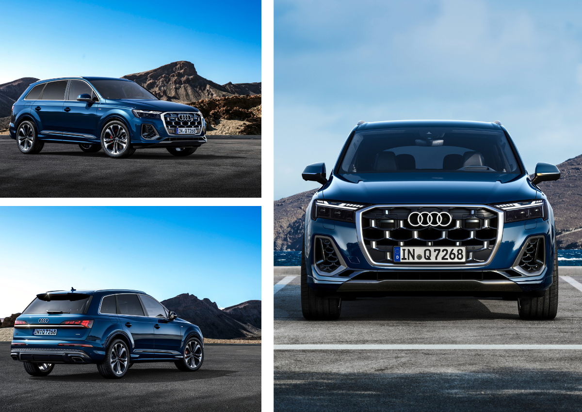 Das Exterieur eines Audi Q7.