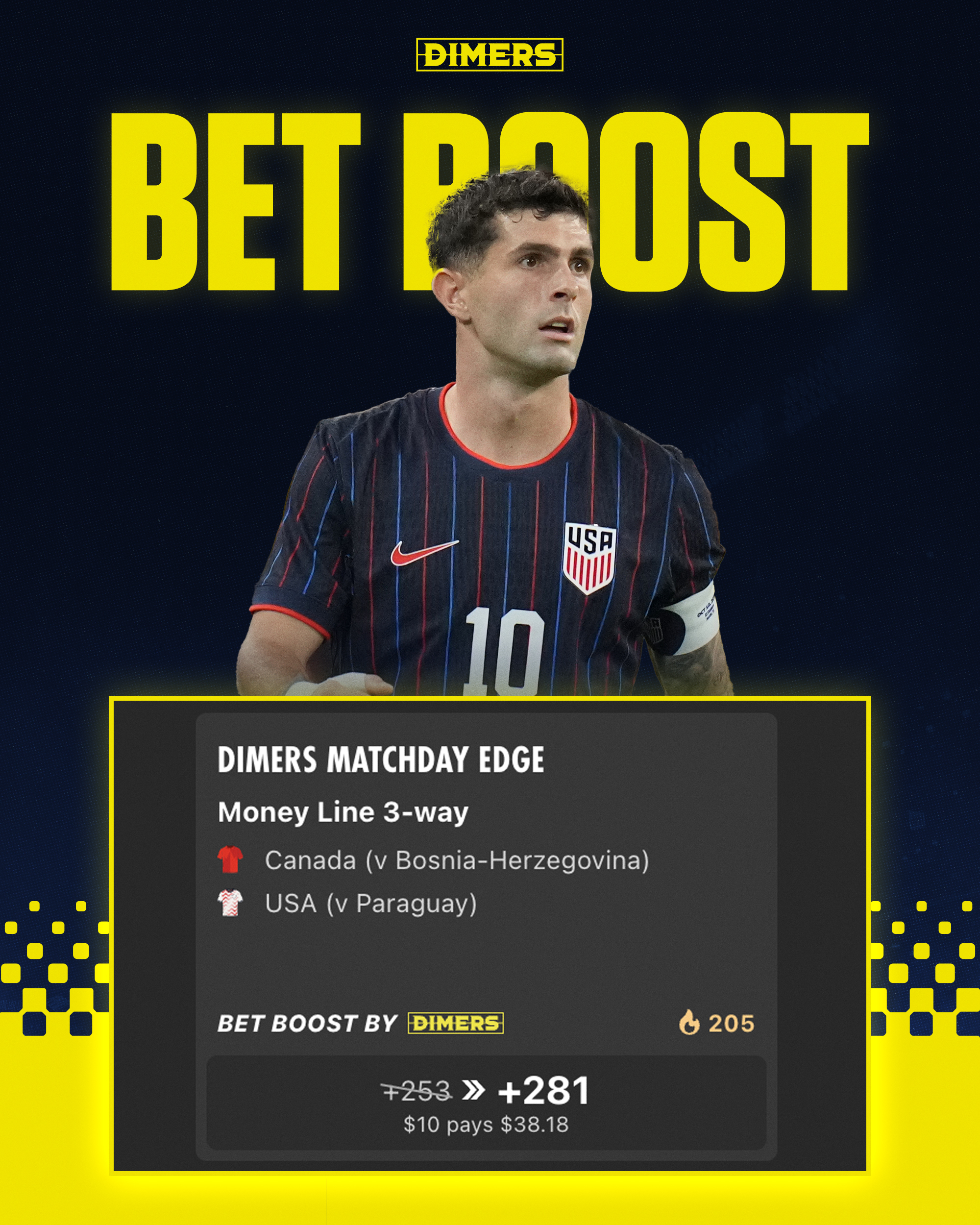 World Cup 2026 Parlay today boosted by bet365.