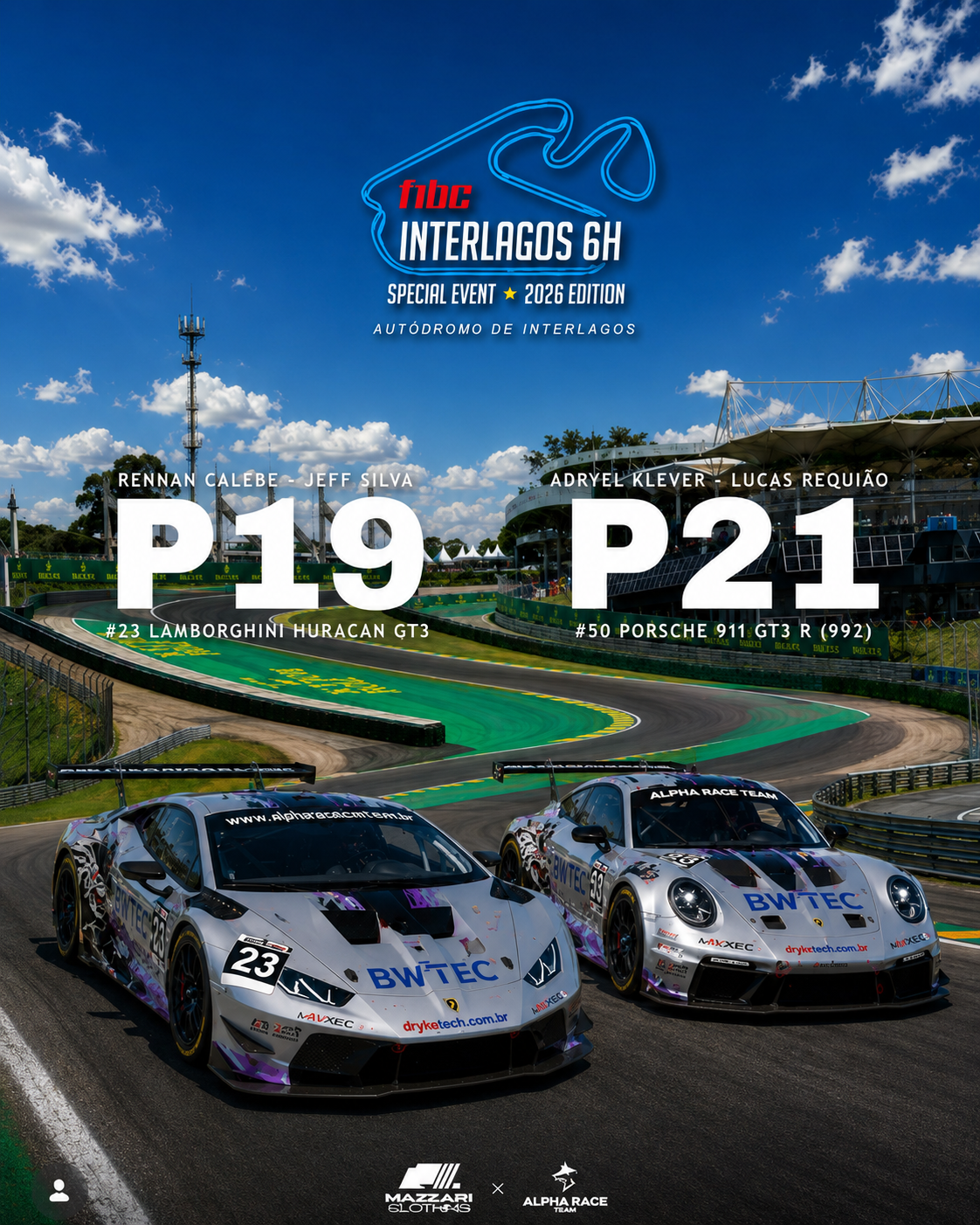 Alpha Race Team supera adversidades e conclui as 6 Horas de Interlagos da F1BC Esports
