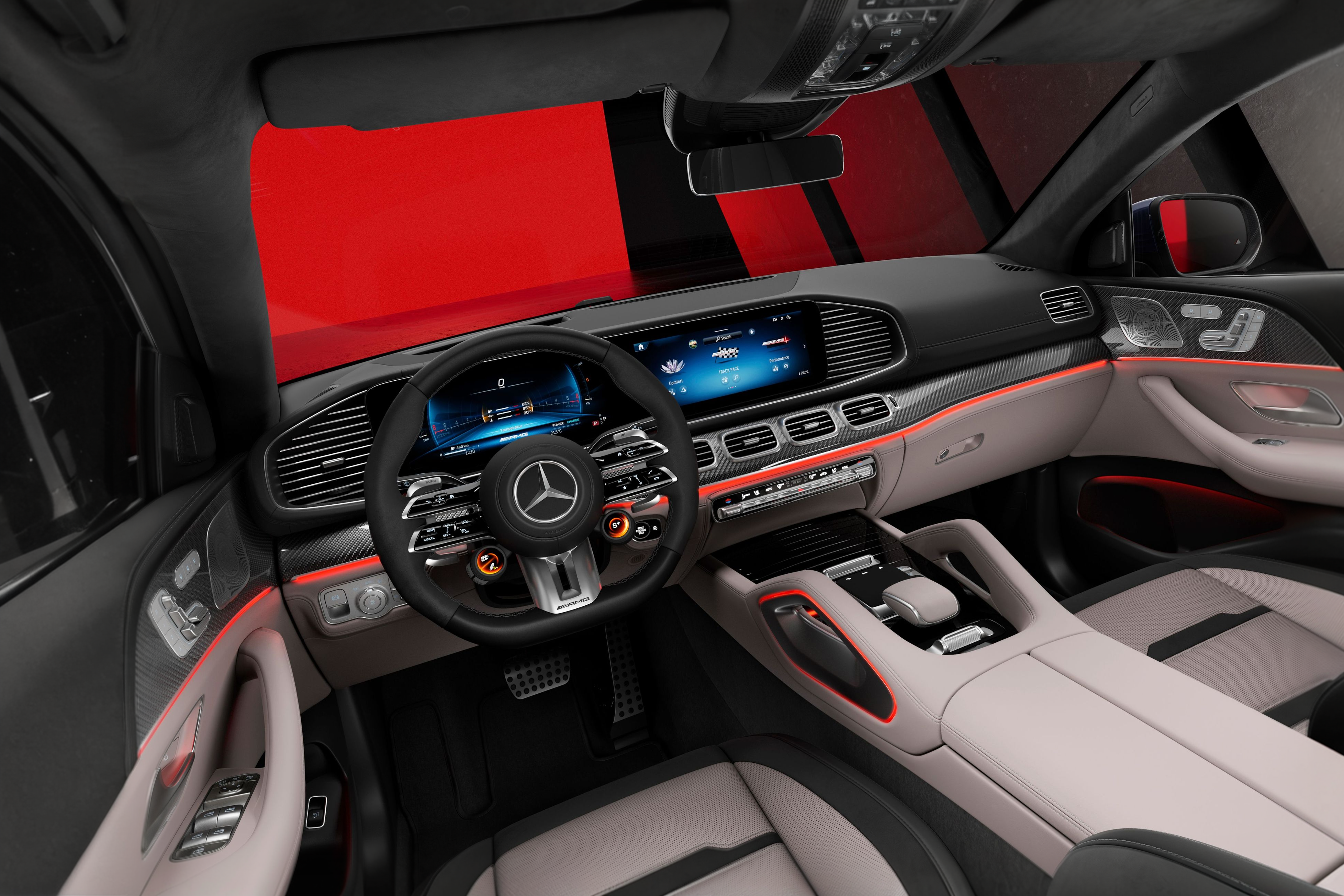 Das Cockpit des Mercedes GLE Coupe.