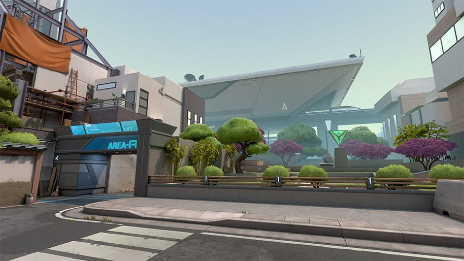 Official Split environment illustrating vertical spaces for coordinated map practice