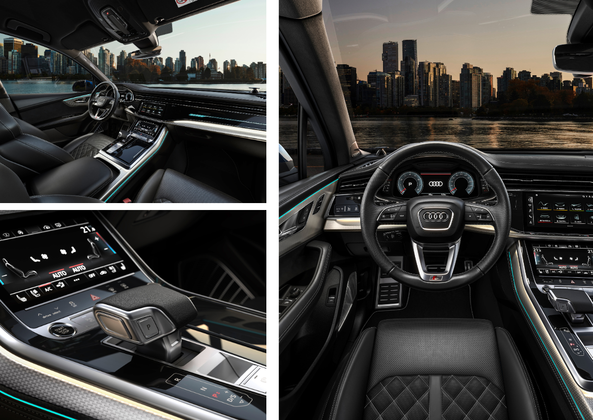 Das Interieur des Audi Q7.