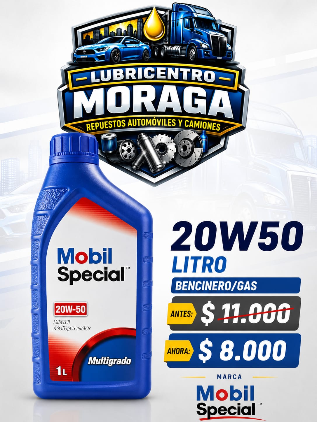 OFERTA 20W 50 MOBIL SPECIAL 