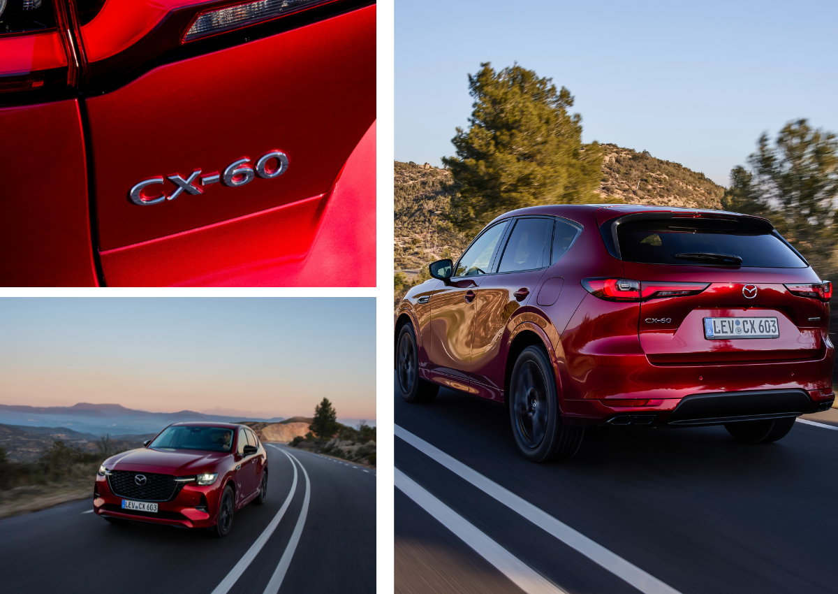 Das Exterieur des Mazda CX-60.