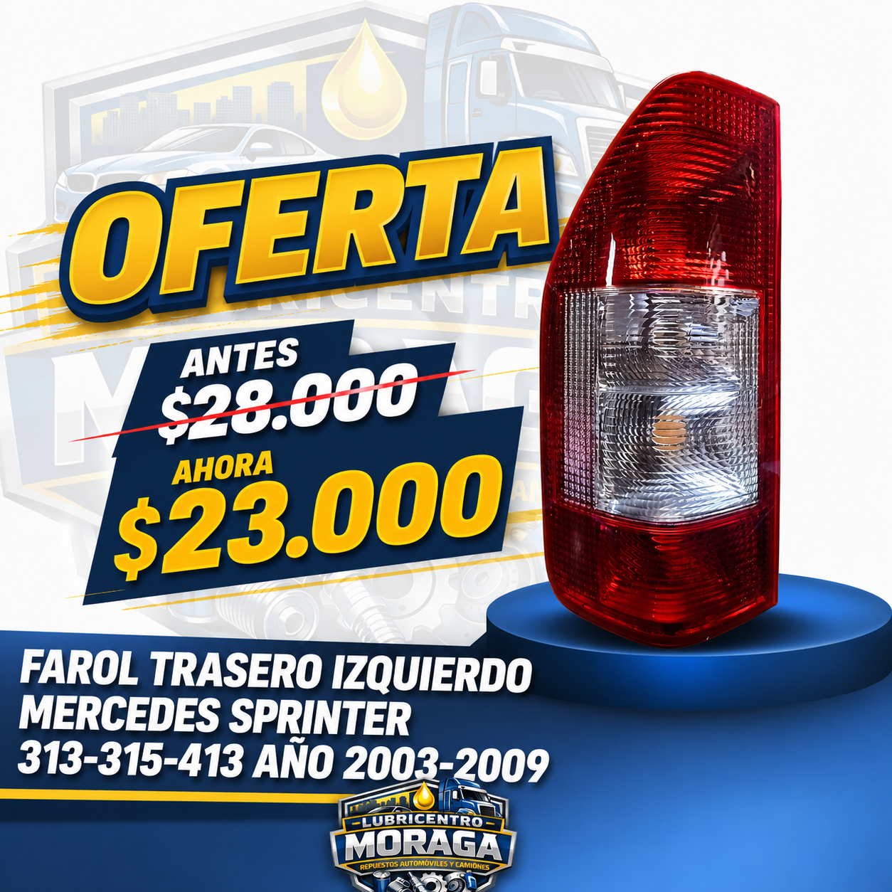 FAROL TRASERO MERCEDES SPRINTER