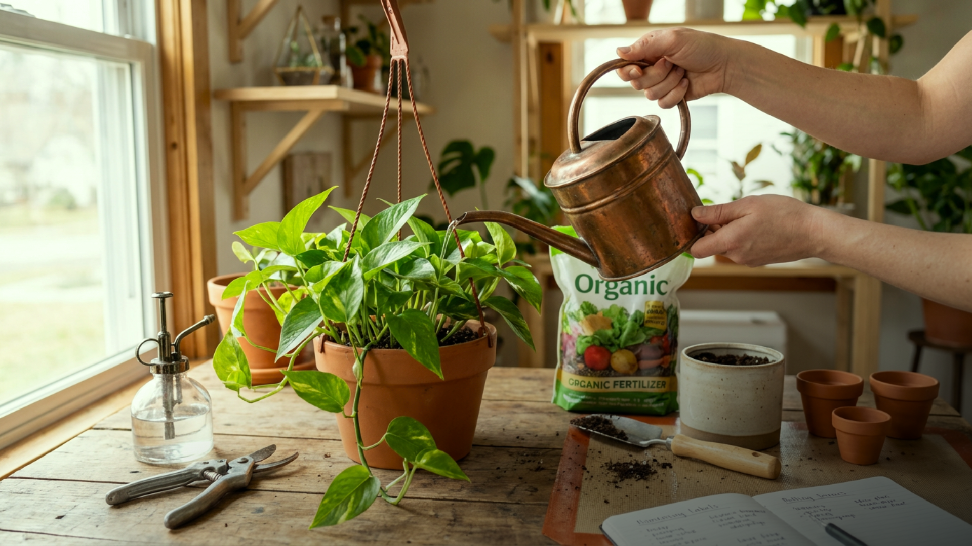 Zamioculca em vaso decorativo
