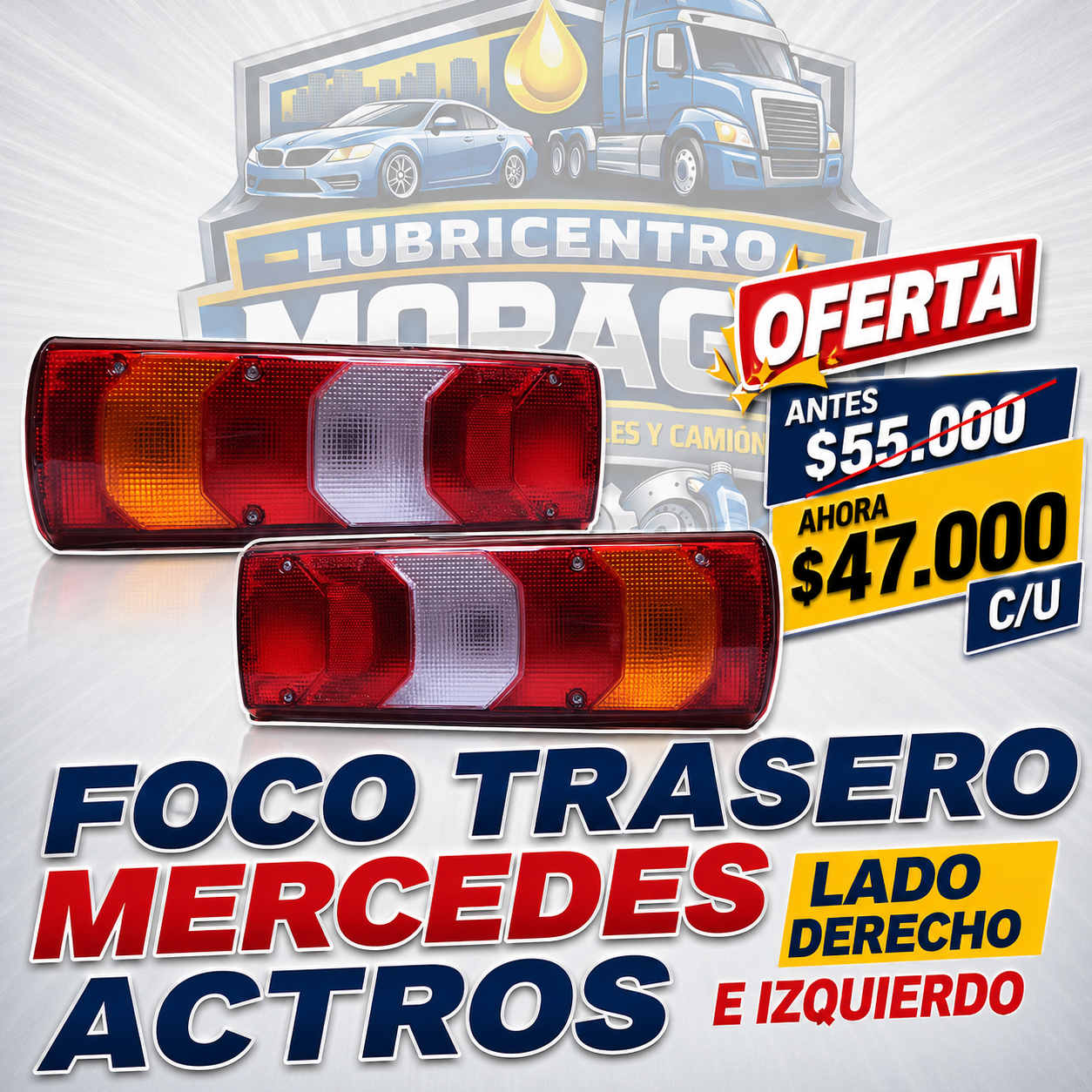 FOCO TRASERO MERCEDES ACTROS 