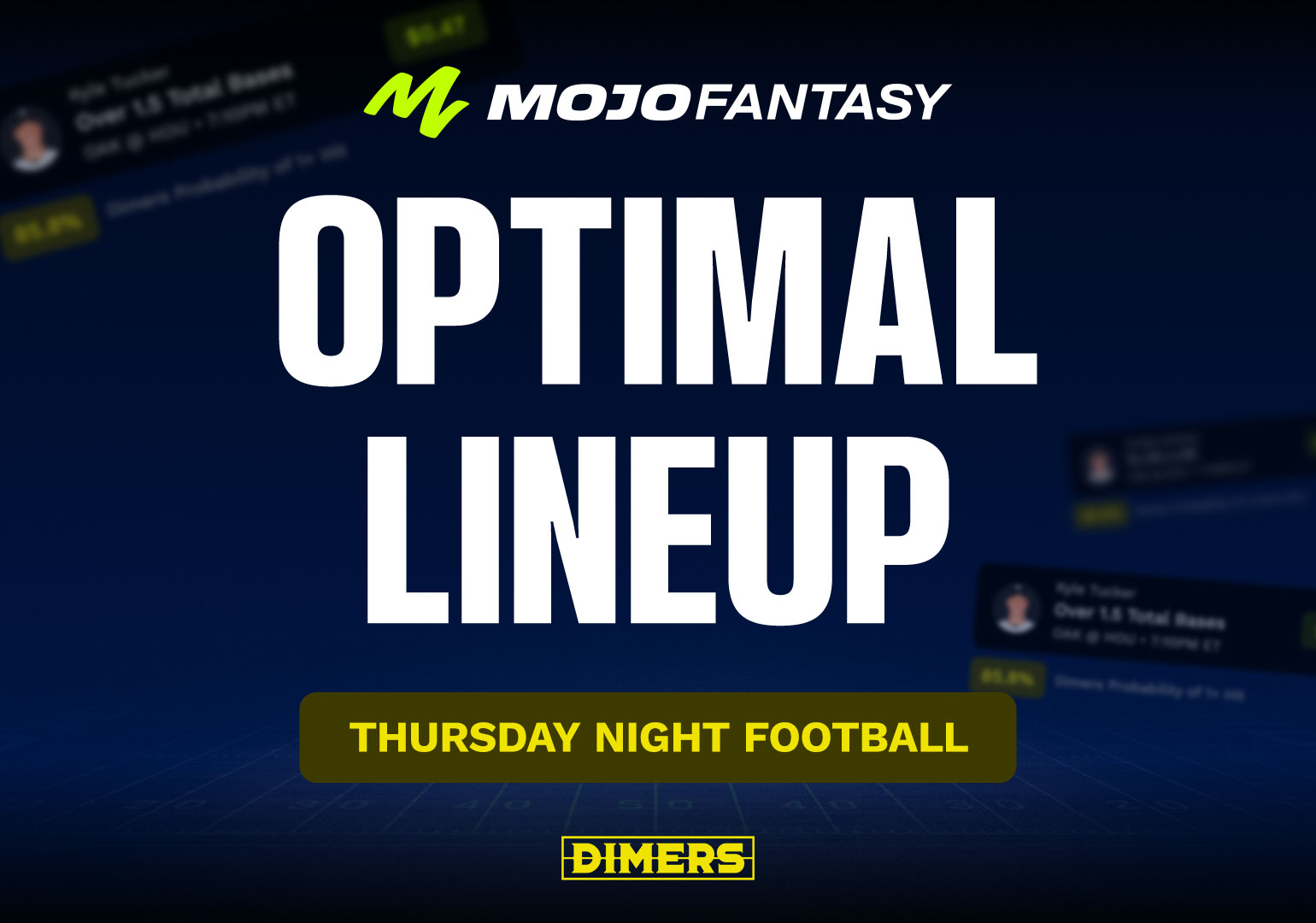 Mojo Fantasy Optimal Lineup - Giants vs. 49ers on Thursday Night Football