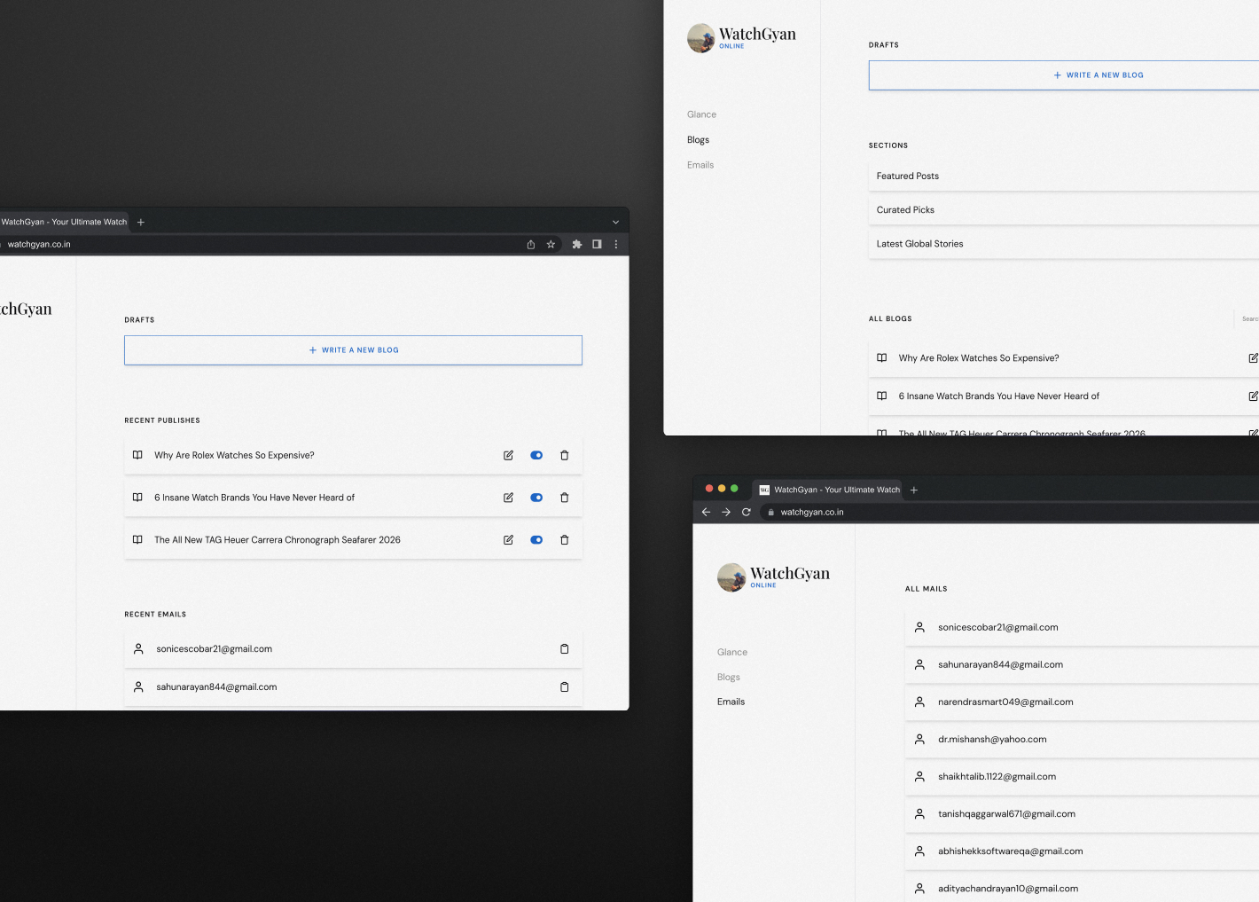 Content Management Dashboard
