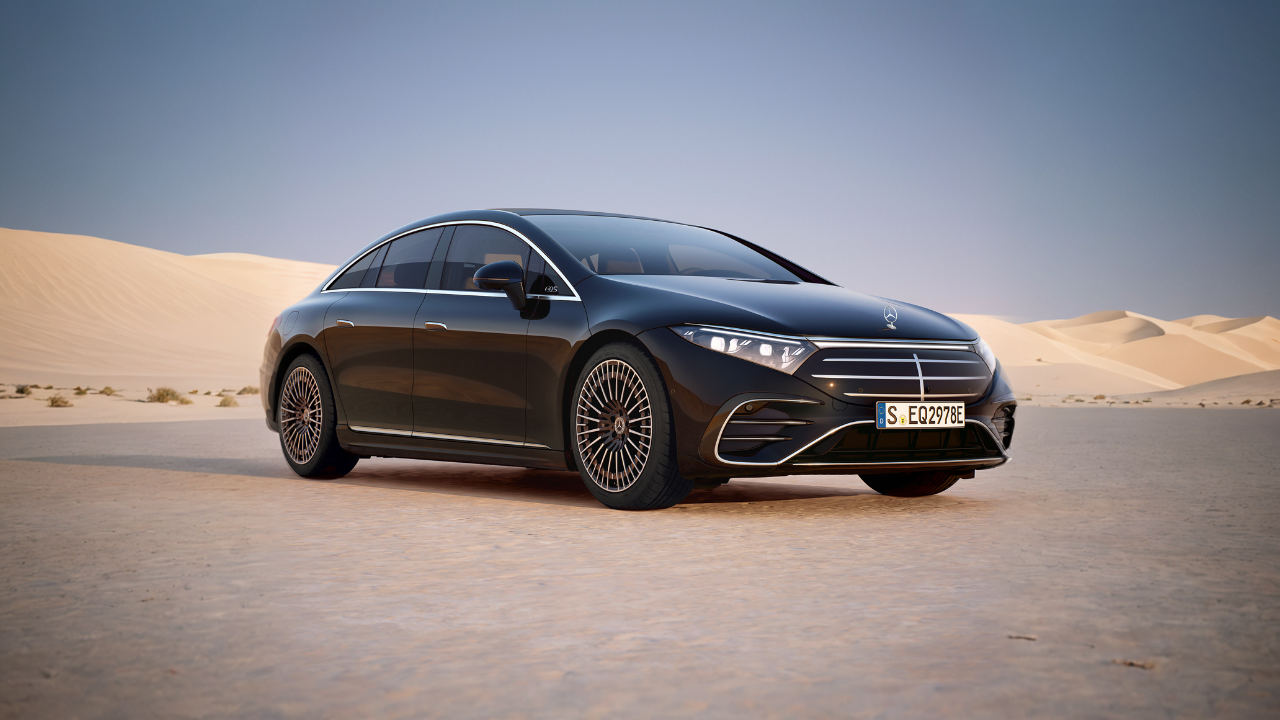 Ein Mercedes EQS.