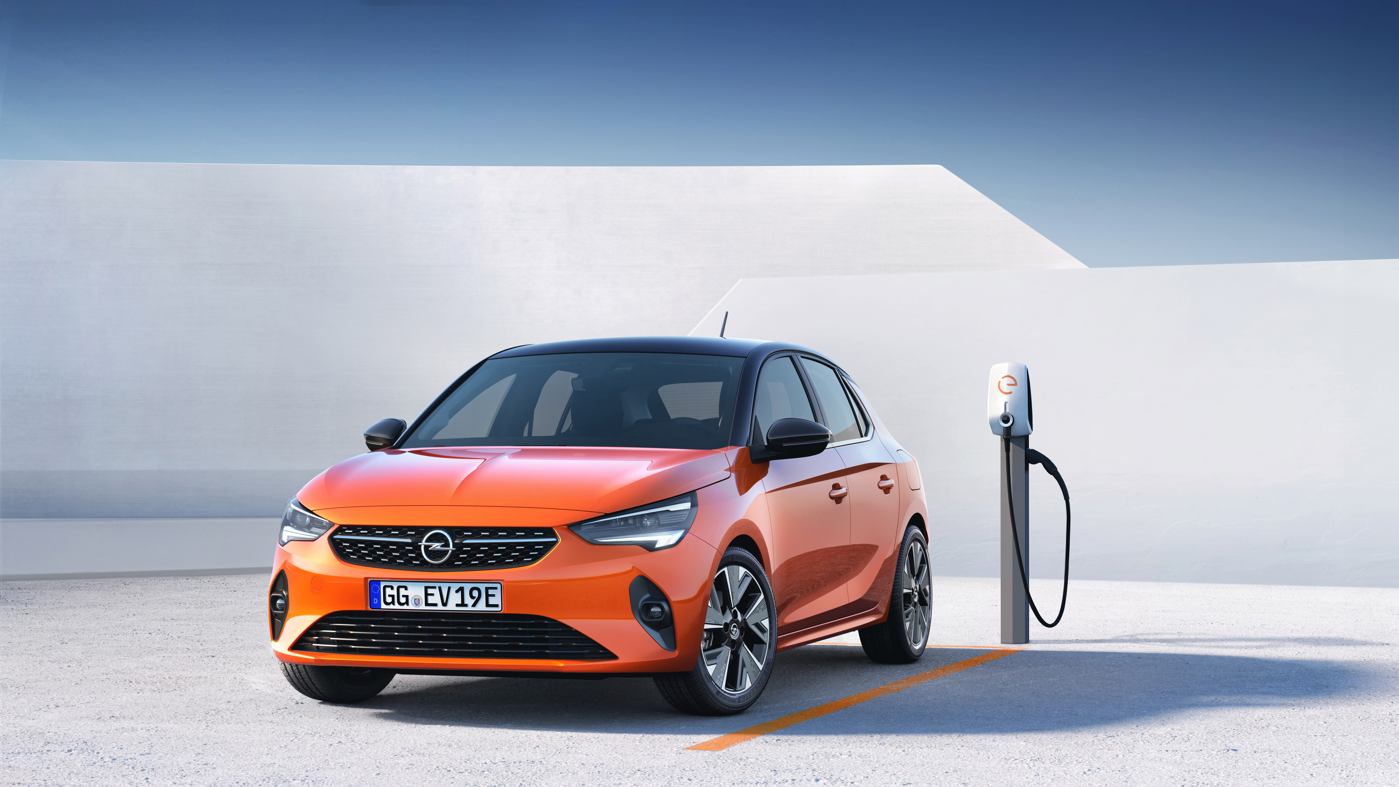 Ein Opel Corsa-e.